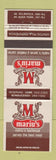 Matchbook Cover - Mariu's BBQ