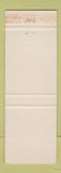 Matchbook Cover - Number 12 Boulcott Restaurant  New Zealand