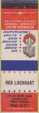 Matchbook Cover - Insurance Rex Lockhart Charleston WV