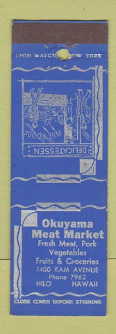 Matchbook Cover - Okuyama Meat Market Hilo Hawaii