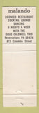 Matchbook Cover - Grenadier Restaurant Guardsman Christchurch New Zealand