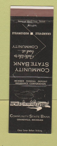 Matchbook Cover - Community State Bank Grandville MI