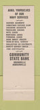 Matchbook Cover - Community State Bank Grandville MI