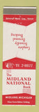 Matchbook Cover - Midland National Bank Midland MI