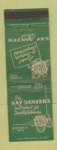 Matchbook Cover - Kay Danzer's Flowers Detroit MI WEAR
