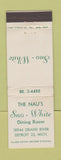 Matchbook Cover - Nau's Sno White Dining Room Detroit MI