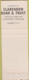 Matchbook Cover - Arlington Hospital Gift Shop Arlington VA white