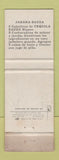 Matchbook Cover - Sauza Tequila Mexico WEAR
