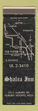 Matchbook Cover - Shalea Inn Auburn Heights MI WEAR