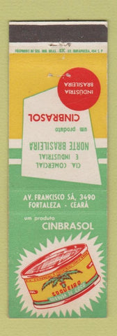 Matchbook Cover - Cinbrasol Ceara Fortaleza Brazil Canned Coconut