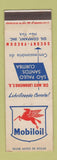 Matchbook Cover - Mobil oil gas New York City Sao Paulo Santos Curitiba Brazil