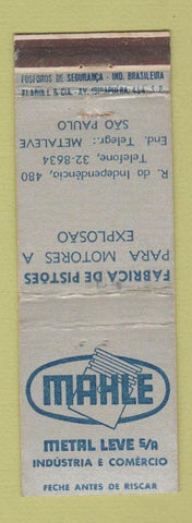 Matchbook Cover - Mahle Metal Leve Sao Paulo Brazil WEAR