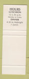 Matchbook Cover - The Coachman Steak House Christchurch New Zealand SAMPLE