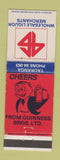 Matchbook Cover - Wholesale Liquor Merchants Tauranga New Zealand