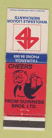 Matchbook Cover - Wholesale Liquor Merchants Tauranga New Zealand