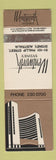 Matchbook Cover - Wentworth Hotel Sydney Australia