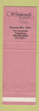 Matchbook Cover - Wentworth Hotel Sydney Australia