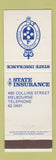 Matchbook Cover - State Insurance Melbourne Australia