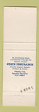 Matchbook Cover - State Insurance Melbourne Australia