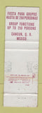 Matchbook Cover - Cancun 1900 Restaurante Cancun Mexico
