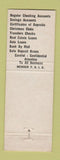 Matchbook Cover - Gladstone State Savings Bank MI
