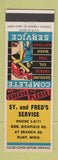 Matchbook Cover - Sy and Fred's Service Flint MI