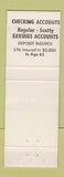 Matchbook Cover - 1st National Bank Ontonagon MI PINK