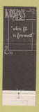 Matchbook Cover - Kosins Catering Detroit MI