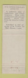 Matchbook Cover - Kardomah Tea Coffee pot UK England WEAR