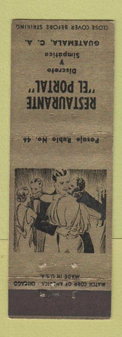 Matchbook Cover - Restaurante El Portal Guatemala