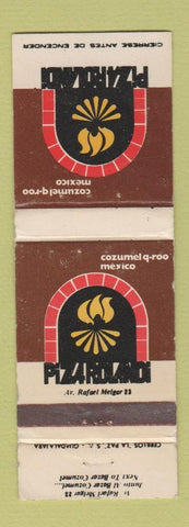 Matchbook Cover - Pizza Cozumel Mexico WEAR