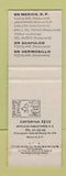 Matchbook Cover - Maria Isabel Balsa Mexico DF