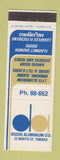 Matchbook Cover - Dodds Aluminum Timaru New Zealand