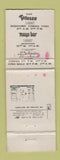 Matchbook Cover - Hotel Continental Mexico DF