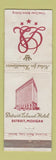 Matchbook Cover - Detroit Leland Hotel MI