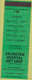 Matchbook Cover - Arlington Hospital Gift Shop Arlington VA green