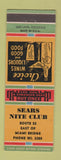 Matchbook Cover - Sears Nite Club WEAR