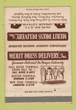 Matchbook Cover - Merit Dress Delivery New York City 40 Strike
