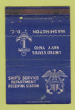 Matchbook Cover - US Navy Yard Washington DC WEAR 40 Strike