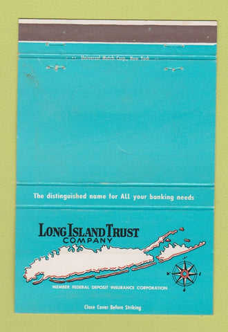 Matchbook Cover - Long Island Trust Company Garden City LI NY 40 Strike