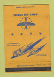 Matchbook Cover - Army Air Forces Military postcard WEAR 40 Strike