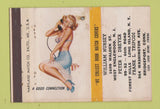 Matchbook Cover Match Collectors Bridgeport CT Long Island pinup WEAR 40 Strike