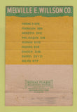 Matchbook Cover - Melville Wilson Fertilizer Seeds Fresno CA 40 Strike