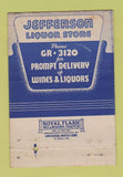 Matchbook Cover - Jefferson Liquor Store Buffalo NY 40 Strike