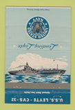 Matchbook Cover - USS Leyte CVS 32 Navy 40 Strike