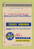 Matchbook Cover - Workman Temp Employement WEAR 40 Strike