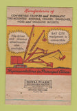 Matchbook Cover - Bay City Crane Mobile Roselle NJ 40 Strike