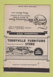 Matchbook Cover - Terryville Furniture Store CT 40 Strike