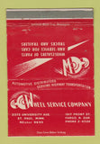 Matchbook Cover - Wheel Service Company Fargo ND St Paul MN 40 Strike