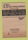 Matchbook Cover - Wheel Service Company Fargo ND St Paul MN 40 Strike